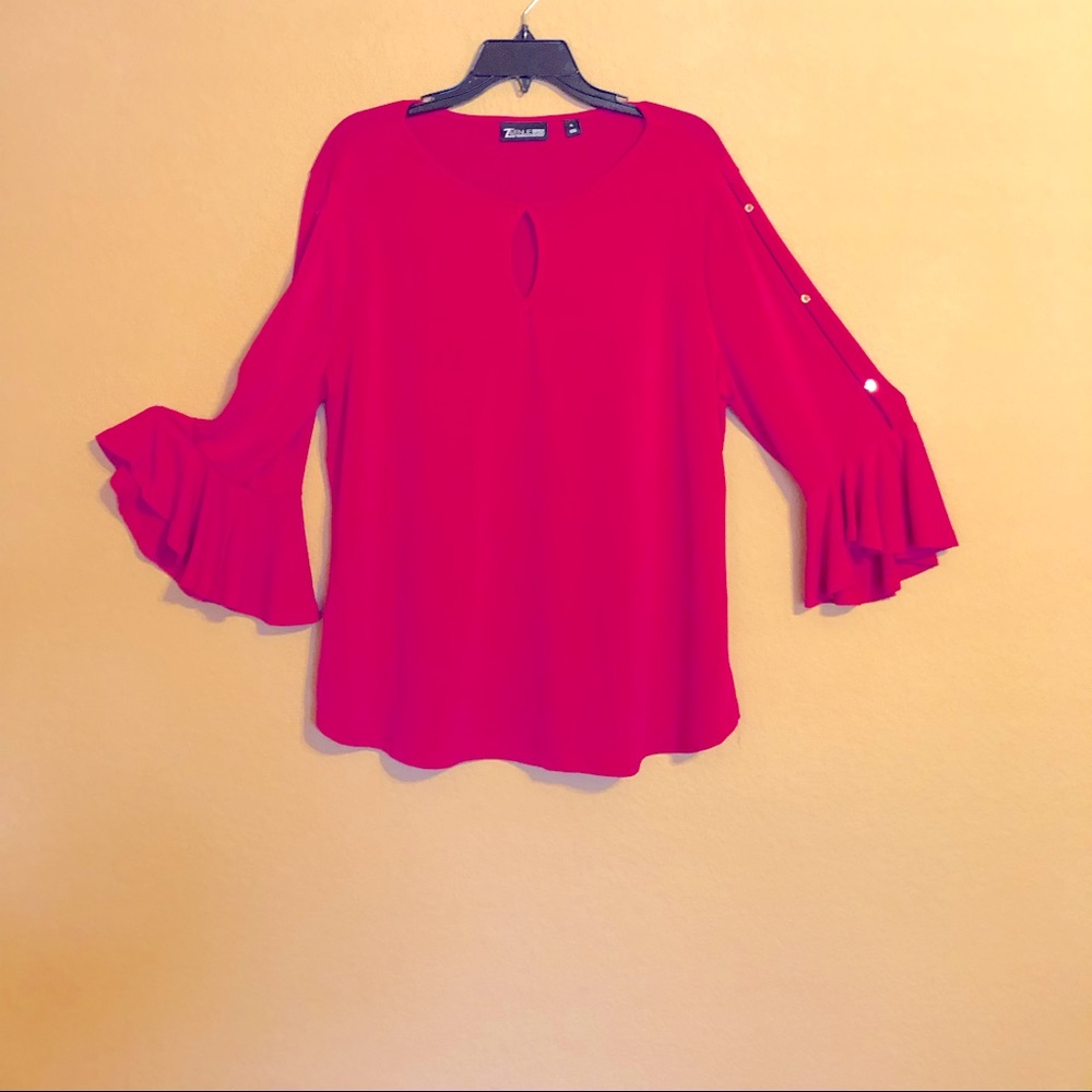 New York and Company fuchsia blouse